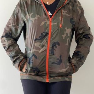 Windbreaker/Jacket- Camouflage with orange details